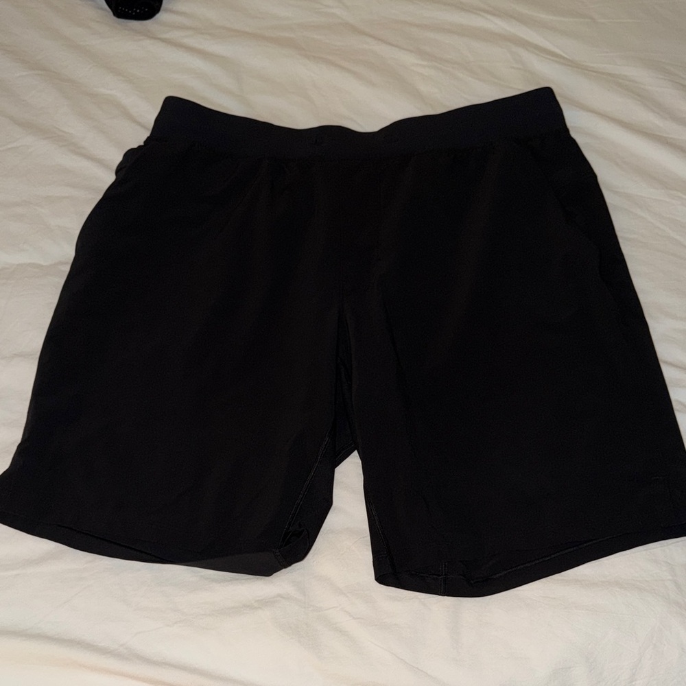 lululemon athletica Men's Black Athletic Shorts - unlined 9’